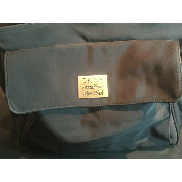 DKNY Donna Karan New York Basic Black Tote Purse Handbag Large Compartment Bag - Picture 7 of 13